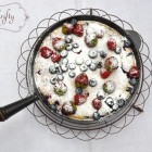 mixed berry clafoutis from {nifty thrifty things}
