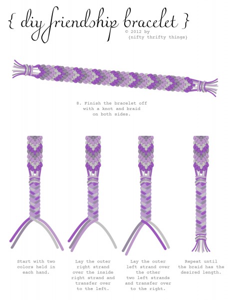 friendship bracelet from {nifty thrifty things}