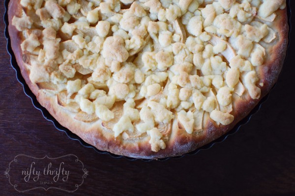 homemade apple cake from {nifty thrifty things}