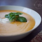 homemade pumpkin soup from {nifty thrifty things}
