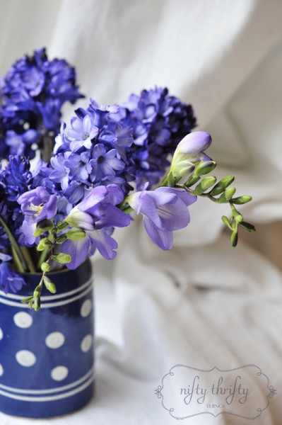blue freesia from {nifty thrifty things}